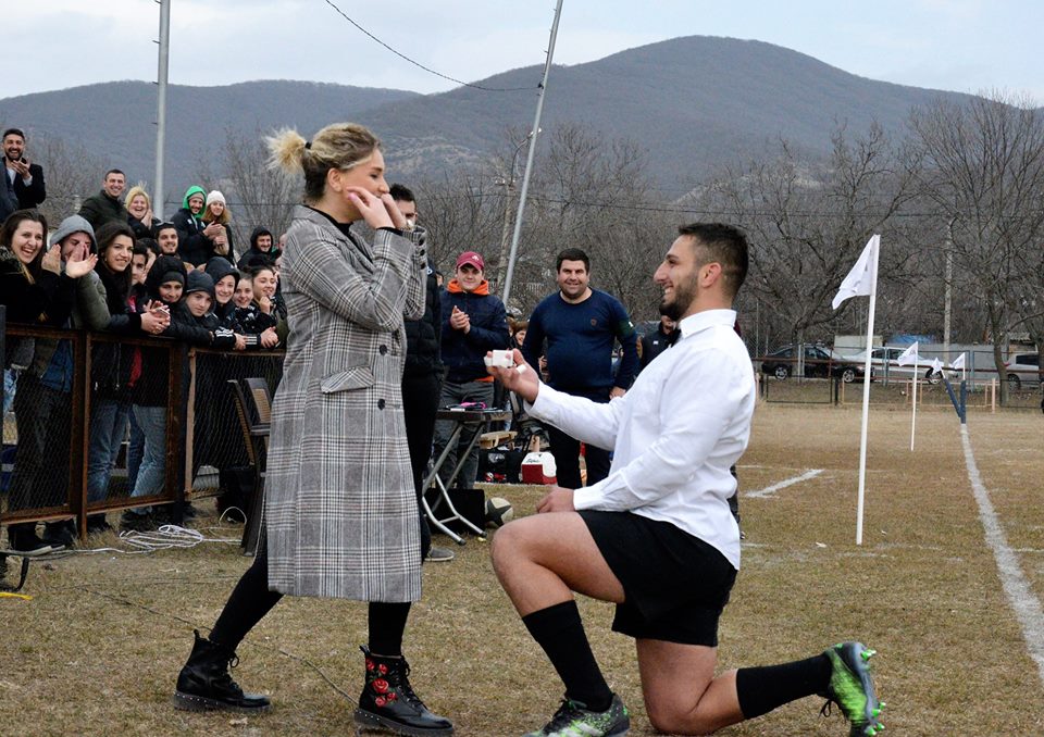 ქართველმა მორაგბემ მატჩამდე შეყვარებულს ხელი სთხოვა