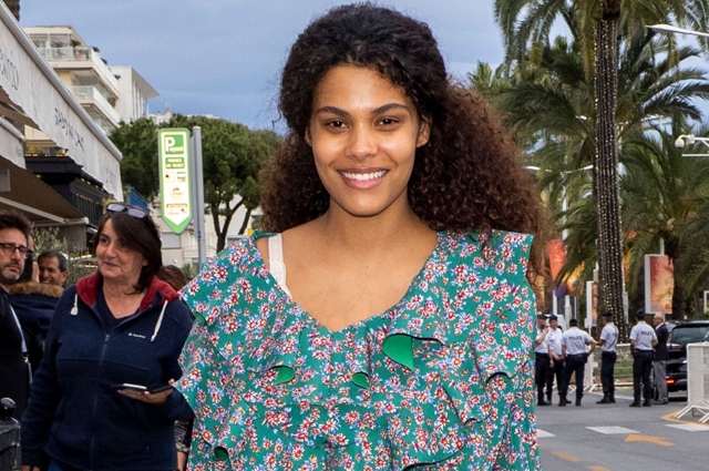 CANNES, FRANCE - MAY 14: Tina Kunakey is seen during the 72nd annual Cannes Film Festival at  on May 14, 2019 in Cannes, France. (Photo by Arnold Jerocki/GC Images)
