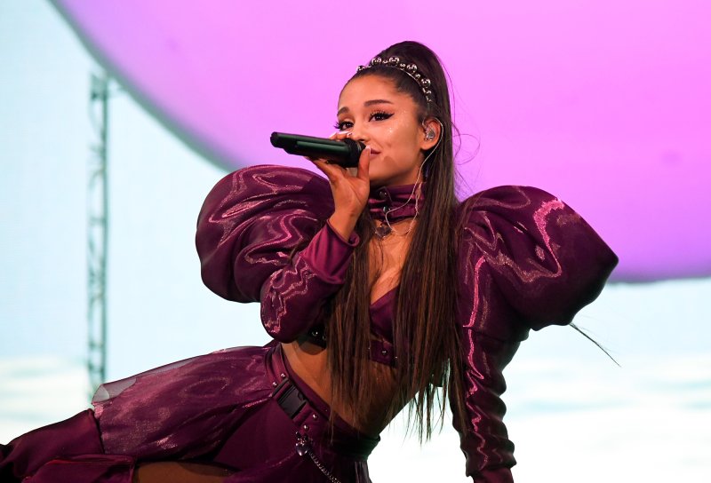 INDIO, CALIFORNIA - APRIL 21: Ariana Grande performs at Coachella Stage during the 2019 Coachella Valley Music And Arts Festival on April 21, 2019 in Indio, California. (Photo by Kevin Mazur/Getty Images for AG)