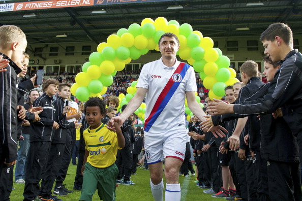 Shota Arveladze of Team Fernando Ricksen during the Fernando Ricksen benefit game on May 25, 2014 at the Trendwork Arena in Sittard, The Netherlands.(Photo by VI Images via Getty Images)