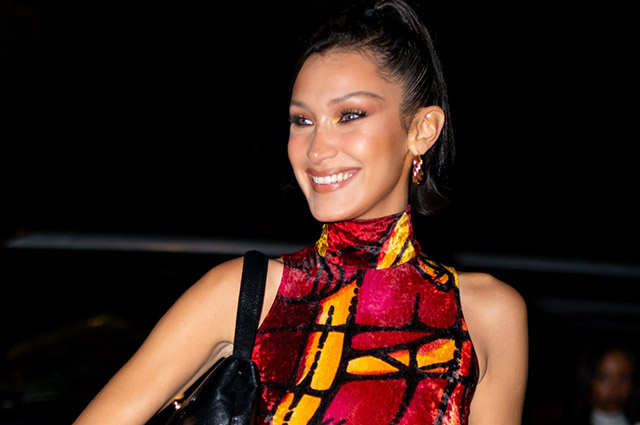 NEW YORK, NEW YORK - OCTOBER 09: Bella Hadid is seen in SoHo on October 09, 2019 in New York City. (Photo by Gotham/GC Images)