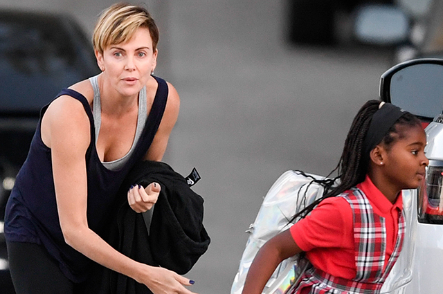 EXCLUSIVE: Charlize Theron seen out with Jackson in Los Angeles.  23 Oct 2019  Pictured: Charlize Theron and Jackson Theron.  Photo credit: MEGA    TheMegaAgency.com  +1 888 505 6342