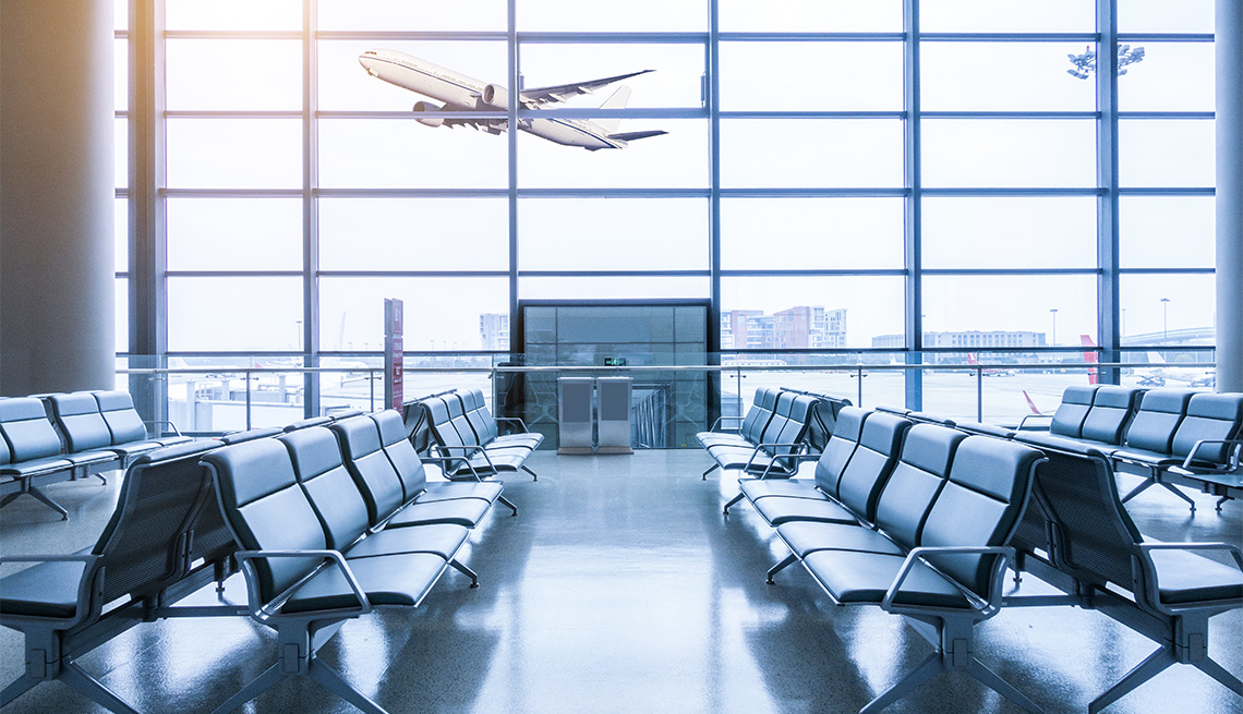 empty airport terminal