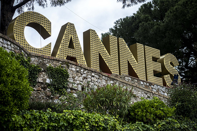 CANNES, FRANCE - MAY 11: The Cannes sign is seen on May 11, 2020 in Cannes, France. The 73rd Cannes Film festival was due to start on May 12, but due to the coronavirus crisis, the festival has cancelled its physical edition for 2020. The festival will collaborate with the fall festivals such as Venice Film Festival. The Coronavirus (COVID-19) pandemic has spread to many countries across the world, claiming over 280,000 lives and infecting over 4 million people. (Photo by Arnold Jerocki/Getty Images)