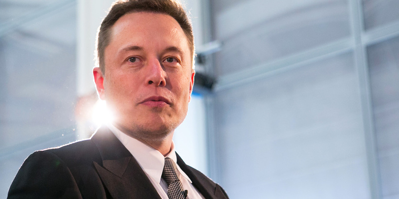 Elon Musk, billionaire and chief executive officer of Tesla Motors Inc., arrives for a news conference in Berlin, Germany, on Thursday, Sept. 24, 2015. Tesla Motors Inc. chief executive officer Elon Musk said revelations that Volkswagen AG cheated on diesel emission tests is "obviously bad," but that the issue the world should really be concerned about is carbon dioxide emissions. Photographer: Krisztian Bocsi/Bloomberg via Getty Images