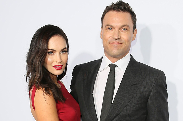 BEVERLY HILLS, CA - OCTOBER 11: Actress Megan Fox and Brian Austin Green attend Ferrari's 60th Anniversary in the USA Gala at the Wallis Annenberg Center for the Performing Arts on October 11, 2014 in Beverly Hills, California.(Photo by JB Lacroix/WireImage)