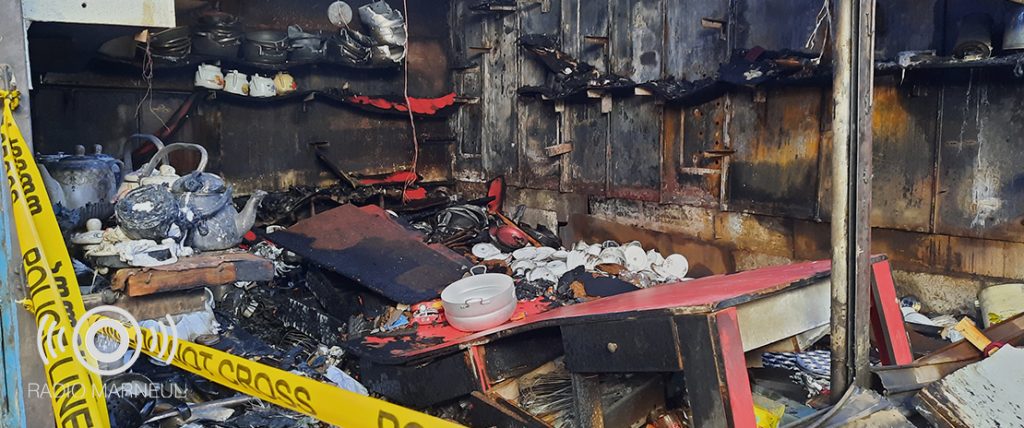 მარნეულის ბაზარი ხანძრის შემდეგ