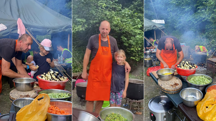 ვიდეო: „შოვის სტიქიას გადარჩენილი ჩეხების ოჯახი დღეში ორჯერ, 400 კაცზე აკეთებს საჭმელს“ – რას წერენ სოციალურ ქსელში ჩეხ მზარეულზე