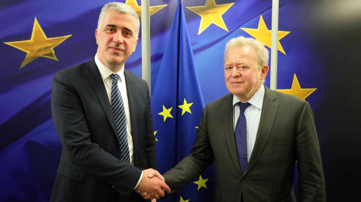 ოთარ შამუგია ბრიუსელში იანუშ ვოიცეხოვსკის შეხვდა