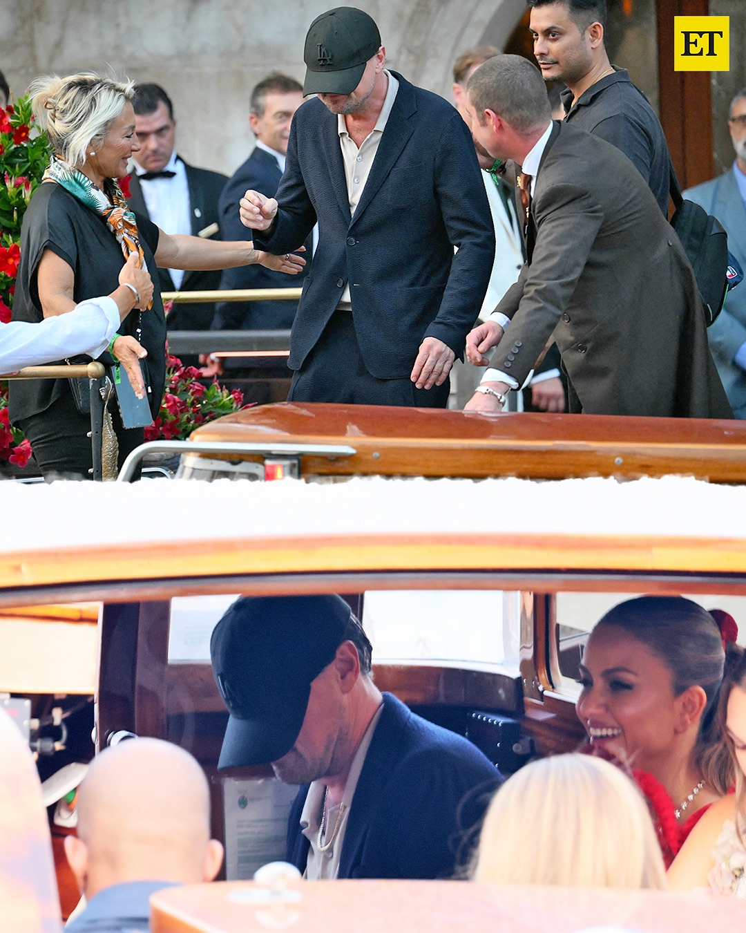 The guest list is stacked! 🤩Jeff Bezos and Lauren Sanchez’s weekend wedding festivities began on Thursday, and there is plenty of star power. The Kardashian-Jenner crew, Oprah, Tom Brady, an incognito Leonardo DiCaprio an (3)