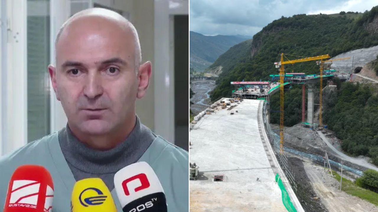 ქვეშეთი-კობის გზის მშენებლობა