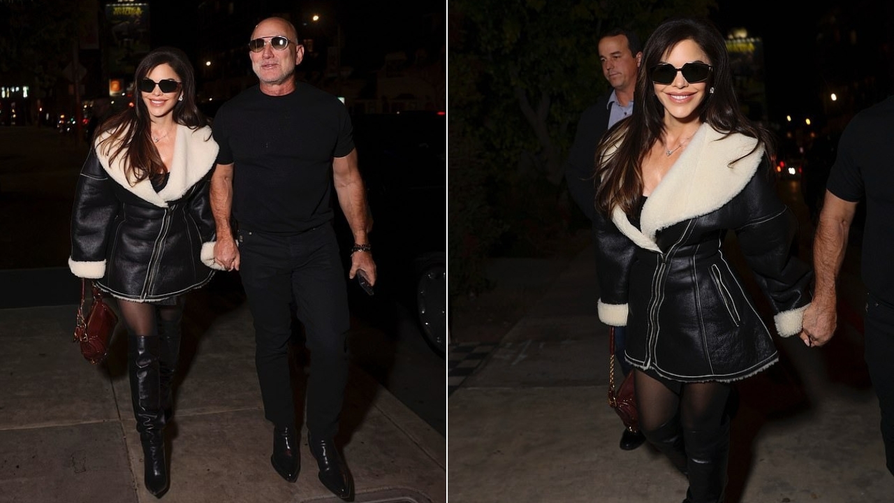 ლორენ სანჩესი ქმართან პაემანზე 10 000 დოლარიანი ტყავის ქურთუკით გამოჩნდა