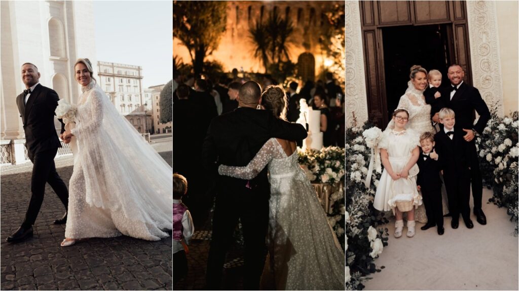 17 წლიანი თანაცხოვრებისა და 4 შვილის შემდეგ, კონორ მაკგრეგორი ვატიკანში დაქორწინდა – ფოტოები მილიონ ევროიანი ქორწილიდან