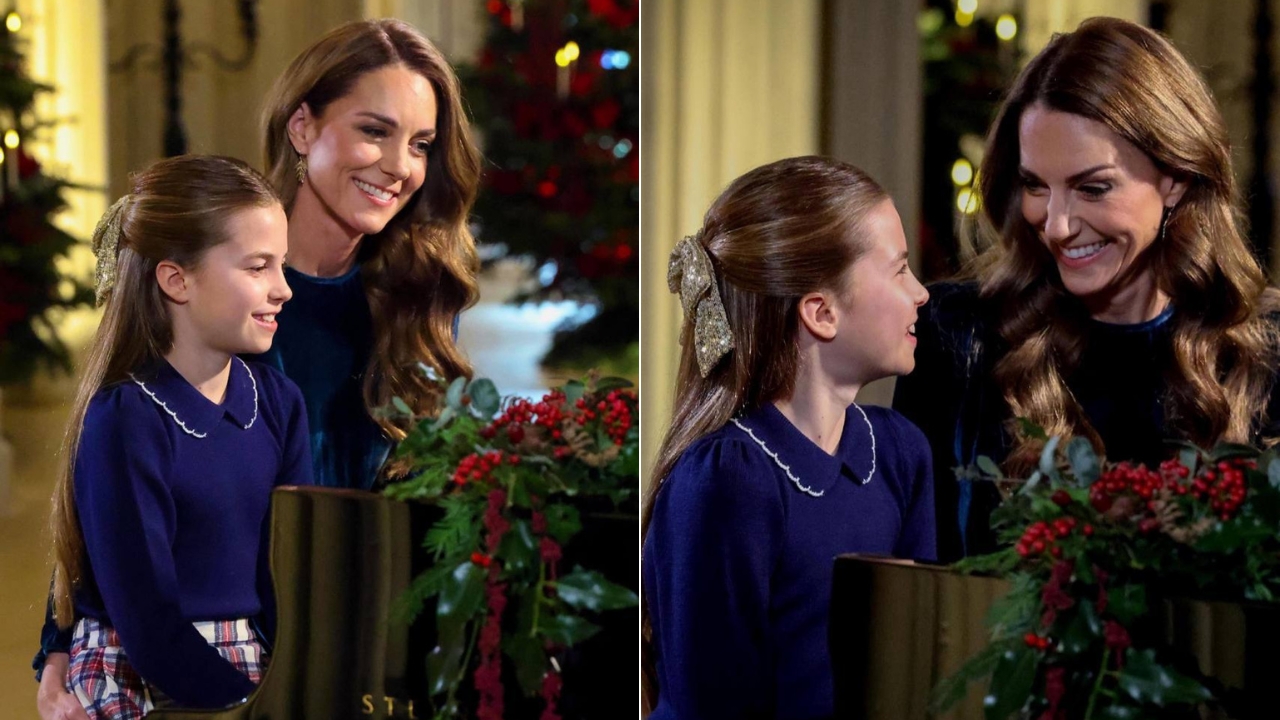 ეს წარმოუდგენლად ლამაზია პრინცესა ქეითმა თავის ქალიშვილთან, პრინცესა შარლოტასთან ერთად საშობაო დუეტი შეასრულა