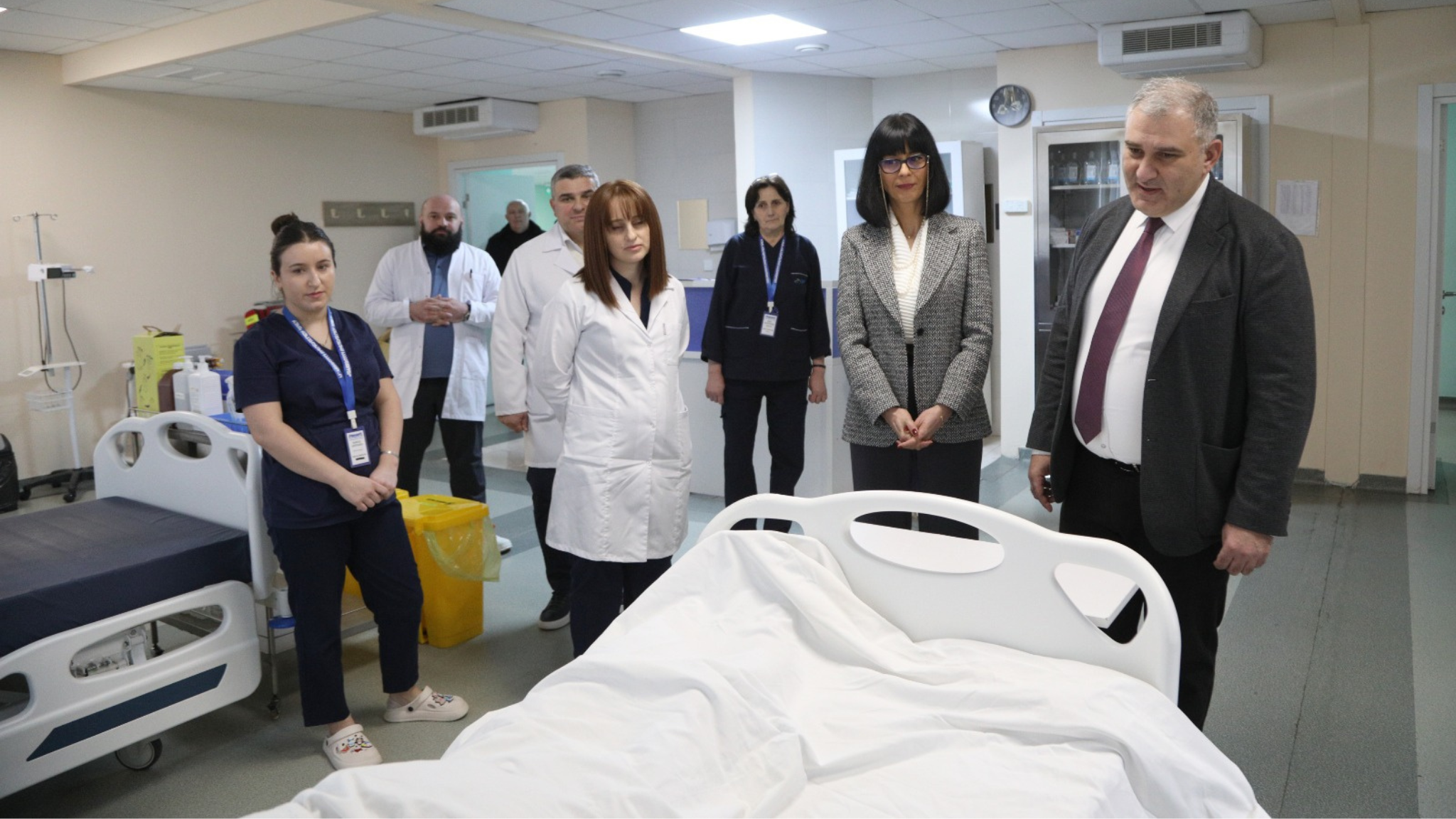 მიხეილ სარჯველაძე და თეა ახვლედიანი რუხის რესპუბლიკურ საავადმყოფოში იმყოფებოდნენ