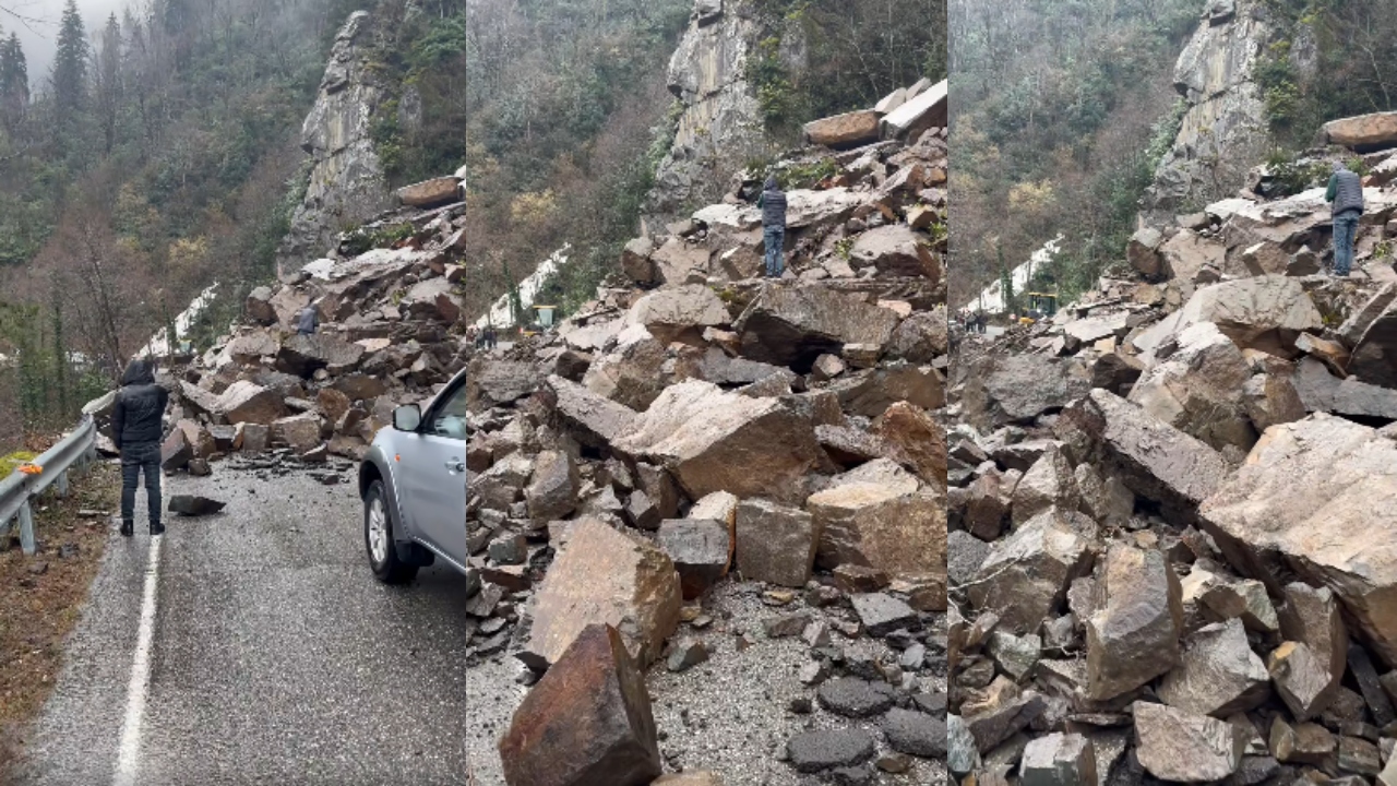 კლდოვანი მასა ჩამოიშალა