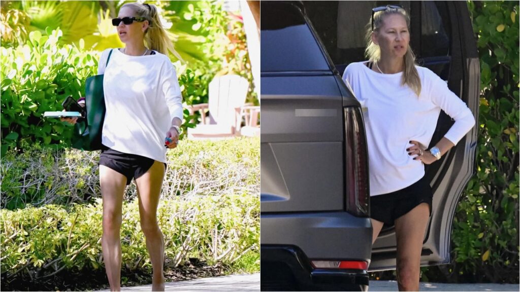 44 წლის ანა კურნიკოვა მეოთხე შვილის გაჩენის შემდეგ იდეალურ ფორმაშია